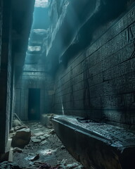 The massive granite sarcophagi of the Serapeum of _004