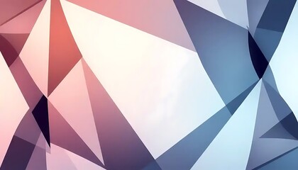 Obraz premium Abstract Geometric Pattern with Pink and Blue Triangles