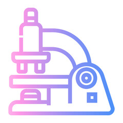 microscope Line Gradient Icon