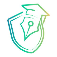 shield Line Gradient Icon