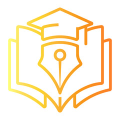 school Line Gradient Icon