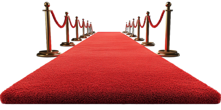 [Transparent Background PNG]Red Carpet for Award Ceremony