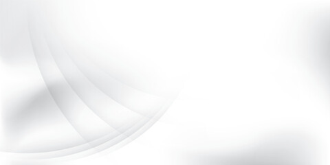 Abstract  white and gray color, modern design stripes background with curve lines. Vector illustration.