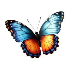 Fototapeta premium [Transparent Background PNG]Beautiful Colorful Butterfly Illustration