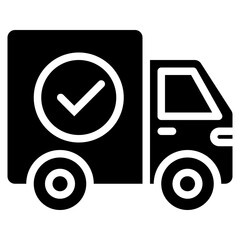 Truck Icon in Line Style Suitable for Web, Apps, Presentation, or Printable Meanings