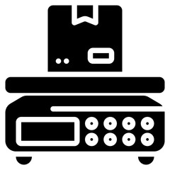 Weight Scale Icon in Line Style Suitable for Web, Apps, Presentation, or Printable Meanings