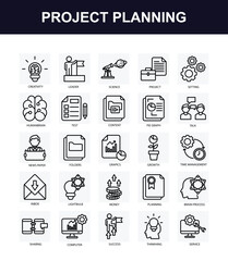 Project Planning 25 icon Collections