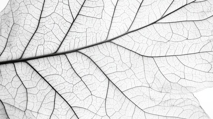 Obraz premium 99.A detailed view of a dried leaf's delicate patterns, with its veins and imperfections forming a visually captivating organic texture for background use.