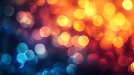 Fototapeta premium Blurred Gradient Glow with Vibrant Color Palette