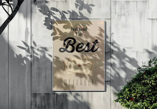 Brown Watercolor Quote Wall Decor Poster Template