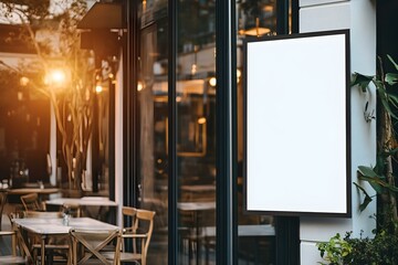 White Flag Mockup to Add Text or Logo with Modern and Minimalist Design