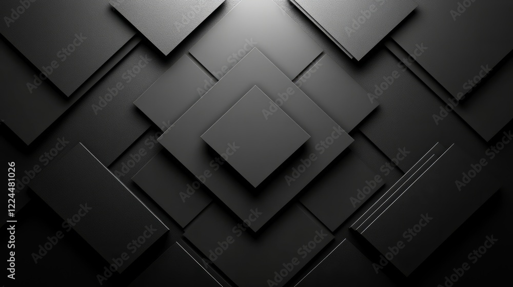 Poster clean and bold business card background with monochrome gradients and a central geometric element