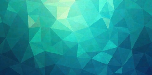 Fototapeta premium Serene teal and azure geometric mosaic Depth created by overlapping shapes , optical, peaceful, lines