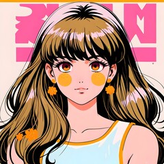 women smilling, 笑っている女性 , アニメの笑顔のイラスト、笑顔のアニメの女の子、かわいいアニメの女の子, Anime girl smilling, AI generative, Ai anime girl illustrations
