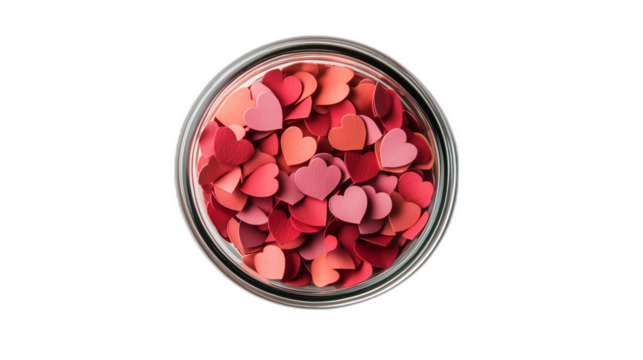 Charming DIY Gift: A Delightful Jar of Paper Hearts