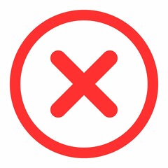 Obraz premium Red Close icon