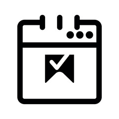 Bookmark calendar icon.
