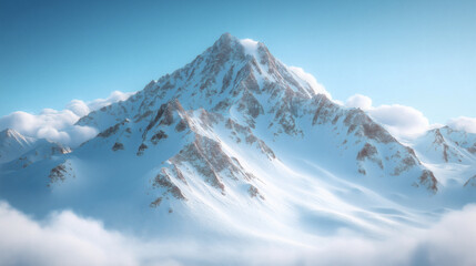 Obraz premium Majestic Snow Mountain