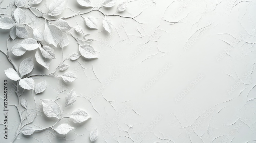 Aufkleber elegant business card background with subtle textured patterns in white and soft silver highlights