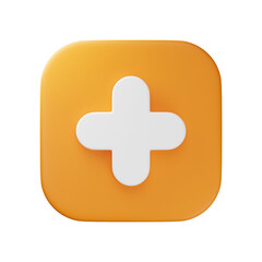 3d add plus icon