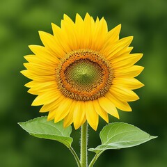 Obraz premium A high-definition image of a sunflower in full bloom with vibrant yellow petals. High Quality