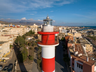 Faro de la ciudad de Adra en Almeria Andalucia