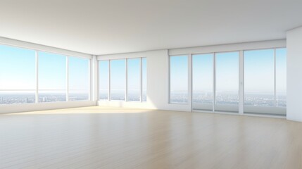 Obraz premium Bright and Spacious Modern Apartment with Stunning City Views