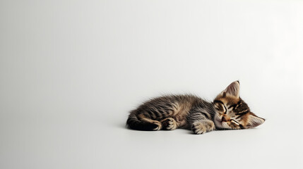 Sleeping Kitten: A tiny tabby kitten, curled up in a peaceful slumber, exudes an irresistible charm. Its soft fur and delicate features capture the essence of feline tranquility. 