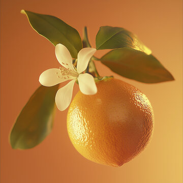 orange with orange flower