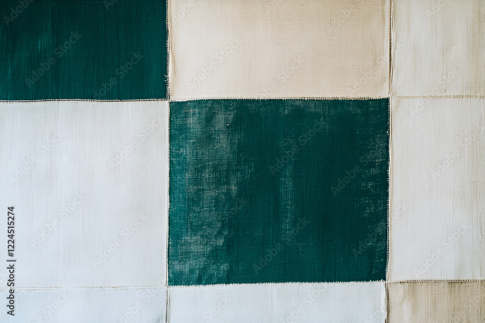 Poster geometric abstract pattern: a modern abstract art piece showcasing a checkered pattern with bold con