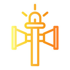 siren Line Gradient Icon