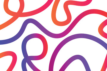 Abstract Colorful Curved Line Background - Gradient Shapes Pattern. Rainbow, Curve, Wave, Vibrant, Flowing Design for Creative Projects