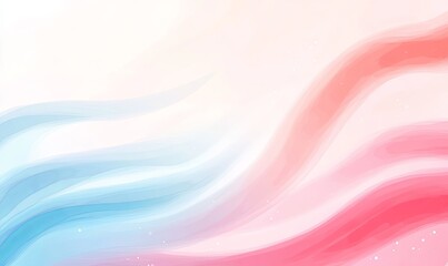 Obraz premium Abstract pastel swirl background, soft blue and pink gradient, ideal for presentations or designs