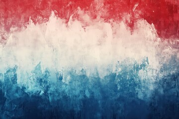 Fototapeta premium Vibrant gradient background featuring blended red, blue, and white hues with smooth edges for modern design projects and creative presentations