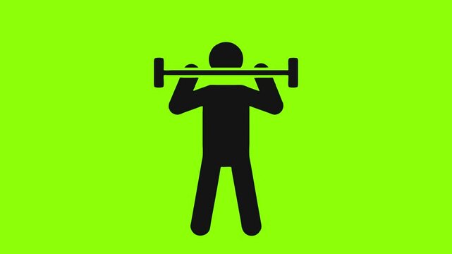 Animated Fitness Pictograms is a cool pack that includes lopped animated icons for creating interactive animations in your presentation, infographic, corporate project, green screen simple running 4k 