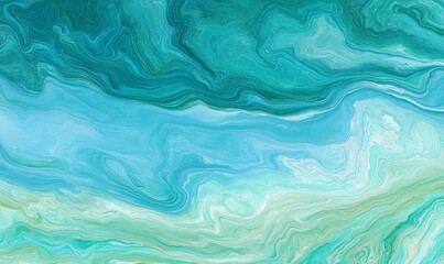 Abstract teal and aqua swirling pattern background for graphic design or wallpaper