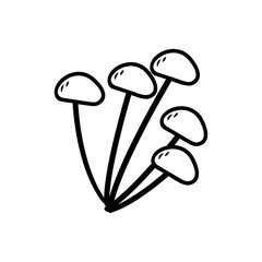Mushroom icon isolated on white background