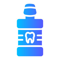 Obraz premium mouthwash Gradient icon