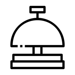 hotel bell Line Icon