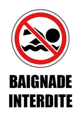 Baignade interdite