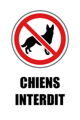 Chiens interdit