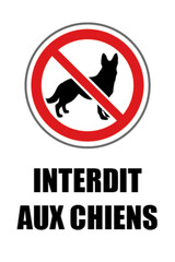 Interdit aux chiens