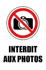 Interdit aux photos
