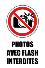photos avec flash interdites