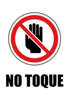 No toque