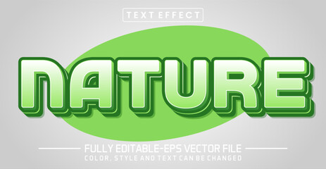 Nature font Text effect editable