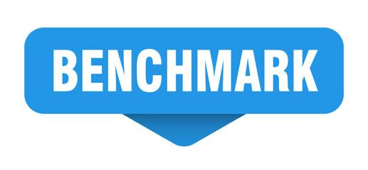 benchmark sticker. benchmark sign on transparent background