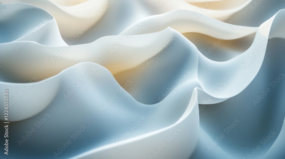 Aufkleber abstract background featuring soft ripples of light and shadow in a monochrome color scheme