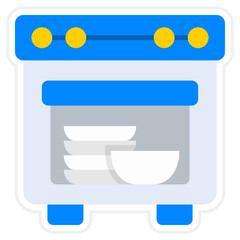 Fototapeta premium Dishwasher Icon