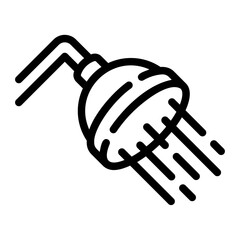 shower Line Icon